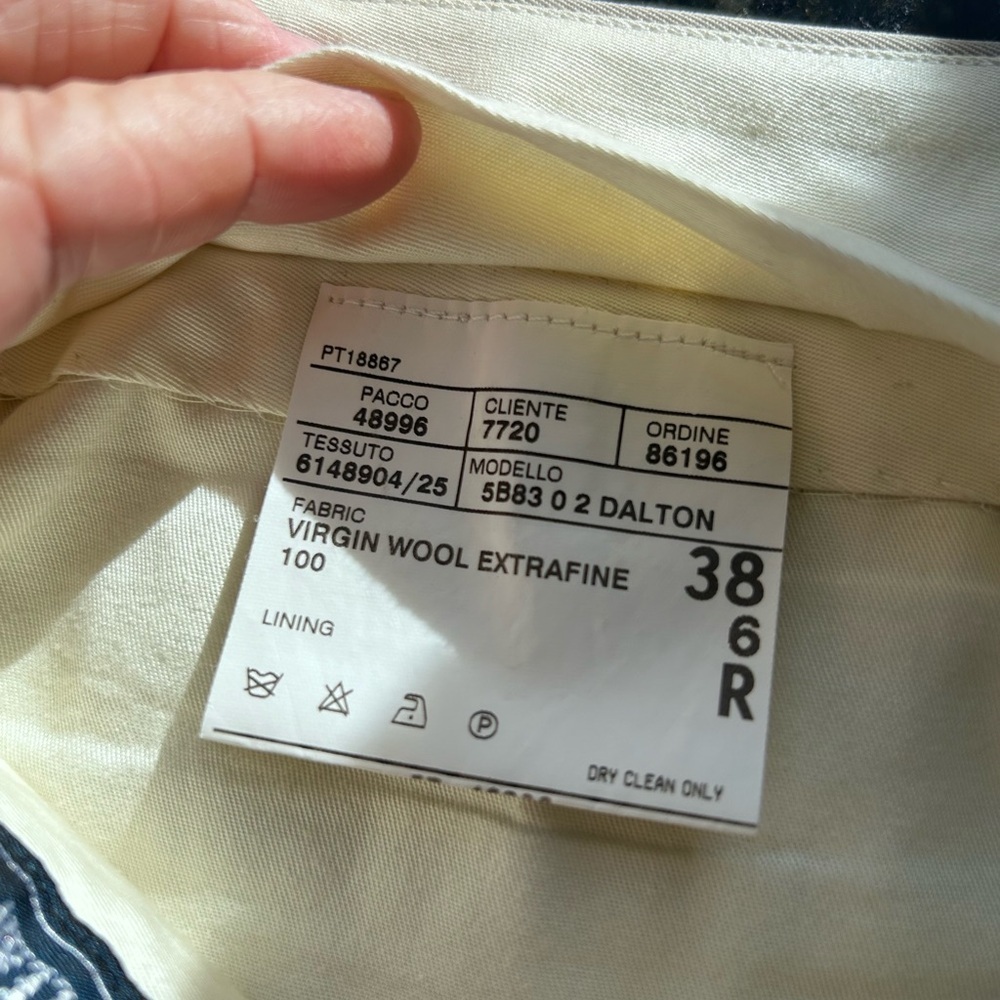 Vintage Polo Ralph Lauren pleated cuffed Extrafine Virgin Wool trousers. 38 6R - Picture 10 of 14